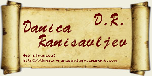 Danica Ranisavljev vizit kartica